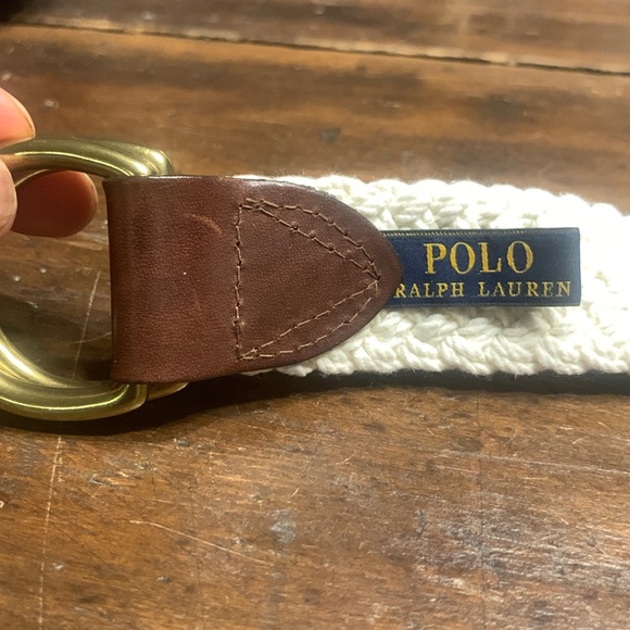 BNWOT POLO RALPH LAUREN SAILOR’S KNOT BELT WITH GREEN TUNA FISHING MOTIF - Picture 3 of 14